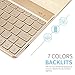 iPad Pro 9.7 Keyboard Case, BoriYuan PU Leather Tri-fold Folio Stand Smart Cover with Aluminum Detachable Backlit Wireless Bluetooth Keyboard For Apple iPad Pro 9.7inch+Screen Protector+Stylus, Blue