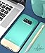 Vena iSlide [Two-Tone] Dock-Friendly Slim Fit Hard Case Cover for Samsung Galaxy S8 Plus - Teal/Champagne Gold