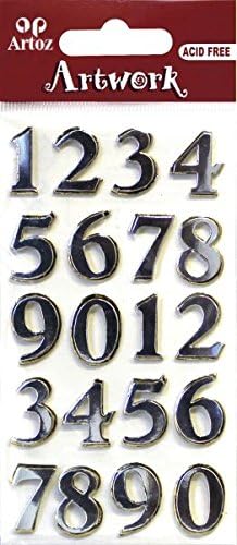 0-9 Numbers Craft Embellishment Birthday Or Anniversary Card Topper Scrapbooking Stickers