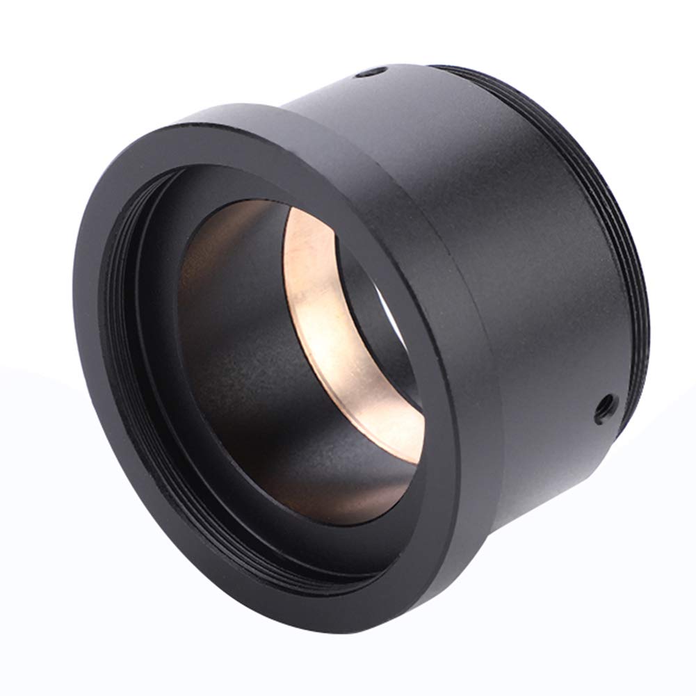 M42X0.75 to 1.25inch Astronomy Telescope Track Adapter, Aluminum Alloy Compression Ring with standard 1.25inch telescope tube threads, Black