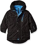 Big Chill Little Boys' Expedition Jacket with Vestee, Black, 5