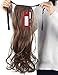 Drawstring Ponytail Extensions One Piece Tie Up Ponytail Clip in Hair Extensions Hairpiece Binding Pony Tail Extension for Girl Lady Woman light brown
