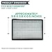 Crucial Vacuum Replacement Vacuum FIlter Part # 86889, 20-86889, 40324 - Compatible With Kenmore Vacs - Kenmore EF1 HEPA Style Filter Fits Whispertone & Progressive - For Home Use (1 Pack)
