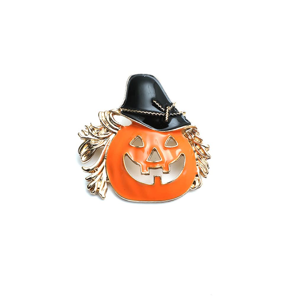 Cute Pumpkin Christmas Brooch Pin for Women Teen Girls Dainty Lovely Neck Bow Tie Necktie Costume Dress Accessories Xmas Jewelry Gifts