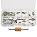 Ninth-City 55Pcs Car Automobile Assortment A/C Valve Stem Cores with Double Head Dismantling Installer Repair Tool Box Set Kit