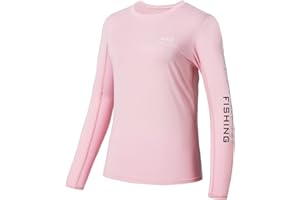 Bassdash Women’s UPF 50+ UV Sun Protection Long Sleeve Shirts Quick Dry T-Shirt for Fishing Hiking Kayaking