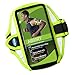 Tune Belt AB91RY Reflective Running Armband for iPhone 16/15/14/13/12, Galaxy S24/S23 – Day Glow Yellow, Sweat-Resistant, Adjustable High-Visibility Phone Holder for Nighttime Safety and Low Light