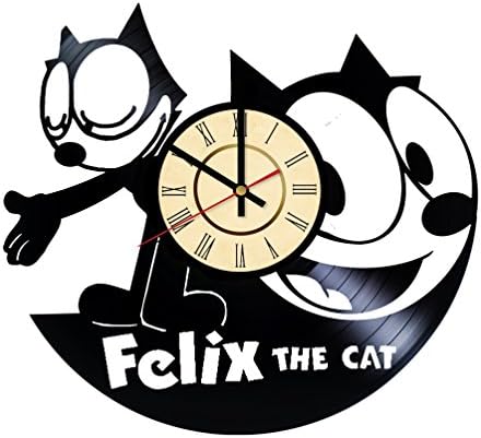 Felix The Cat Video Game HANDMADE Vinyl Record Wall Clock – Perfect gifts for birthday wedding anniversary valentine’s mother’s father’s day - Gift ideas for men and women him and her