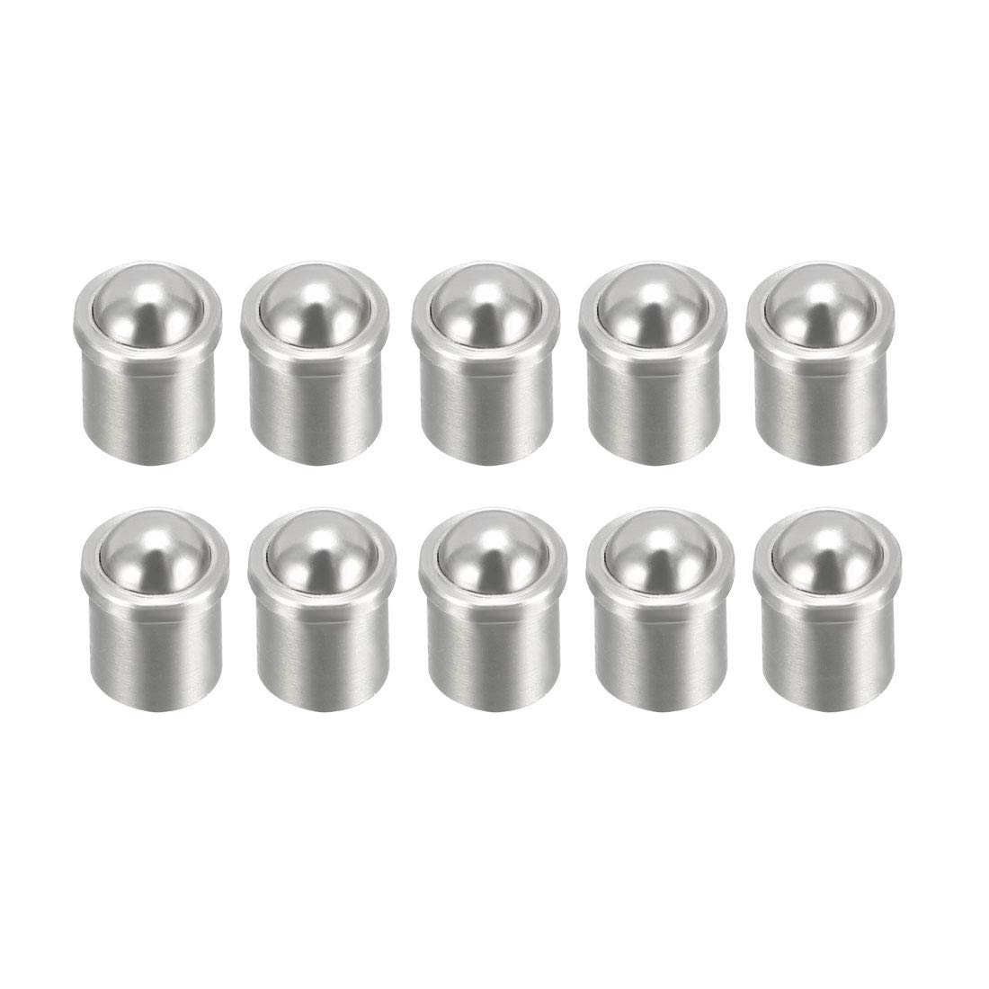 sourcing map Door Cabinet Closet Drawer 6mm Dia Stainless Steel Ball Catch Latch Catcher 10Pcs