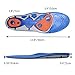 Gel Sports Insoles by WinnBase, Athletic Shoe Inserts for Work Boots and Running Shoes