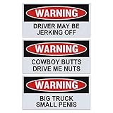 Funny Warning Magnets, Practical Joke Combo Kit, 3
