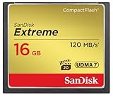 SanDisk Extreme 16GB CompactFlash Memory Card UDMA 7 Speed Up To 120MB/s- SDCFXS-016G-X46