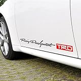Kaizen TRD Personality Side Skirt Decals Sticker Creative Decals Vinyl Sticker For Toyota Carola Carmy Prado Highlander RAV and Any SUV,Truck or Sedan Car Color Red-Black