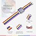 Bandmax Compatible for Rainbow Fitbit Versa Bands LGBT, Nylon Fitbit Straps Accessories Breathable Sport Wristband Versa Replacement Watch Band with Metal Buckle
