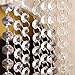 26FT Crystal Garland, KINJOEK Crystal Clear Glass Bead Garland Chandelier Hanging for Wedding Home DIY Craft Jewelry Party Tree Decoration