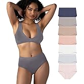 Attributes Womens Seamless Briefs, Ropa Sin Costuras Para Mujeres, 7 Pack, Breathable Panties, Moisture Wicking Underwear