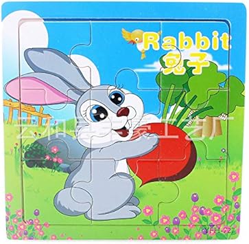 Tiny Souls Wooden Puzzle Rabbit and Fruits