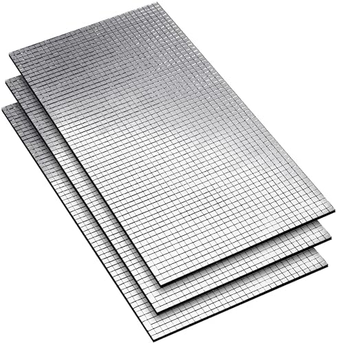Pllieay 5400 Pcs Silver Self Adhesive Mirror Mosaic Tiles 5x5mm Glass for DIY