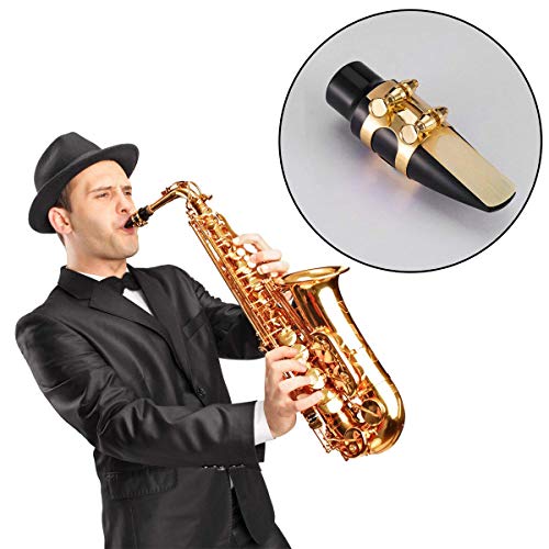 StyleZ Alto Saxophone Mouthpiece Kit Saxophone Parts Accessories with Head,Cap and Reed
