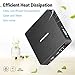 Mini PC Fanless Upgraded Intel Quad Core CPU 4GB DDR/64GB eMMC Mini Desktop Computer Windows 10 Pro HDMI and VGA Port 2.4/5.8G WiFi BT4.2 USB3.0 Wake on LAN PXE Boot Auto Power On Mounting Bracketthumb 4