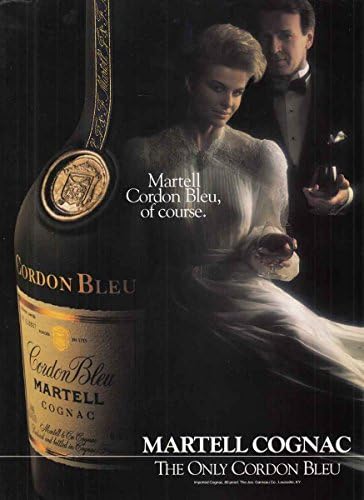 RelicPaper 1986 Martell Cognac: Cordon Bleu, Martell Print Ad