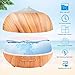 RENWER Essential Oil Diffuser Wood Grain Cool Mist Aromatherapy Humidifier 400ml Ultrasonic Aroma Humidifier with 7 Colors LED Lights & 4 Timers for Bedroom, Office, Fitness Room, Yoga & Spa