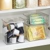 InterDesign-67230-CabinetKitchen-Binz-Stackable-Storage-Container-Plastic-Storage-Boxes-Clear-Medium iDesign 67230 Cabinet/Kitchen Binz Stackable Storage Container, Plastic Storage Boxes, Clear, Medium, 14 x 17 x 12.5 cm