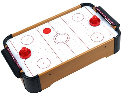Wooden Mini Table Top Air Hockey Game Set 21" - Battery Operated