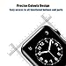 for Apple Watch 3 Case 42mm Screen Protector, SIRUIBO Soft Plated TPU Slim All-around Protective Bumper Cover for Apple iWatch Series 3 Series 2 Series 1 Edition Sport, Silver