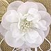 Bodosac 2PCS Burlap Flower Girl Basket Pearl Handle For Vintage Rustic Wedding CeremonySmall white lace