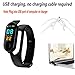 FOJUY Color Screen M3 Smartwatch for Men & Women Waterproof Sports Watch Smart Wristband with Heart Rate Blood Pressure Monitor Fitness Activity Tracker for Running Compatible