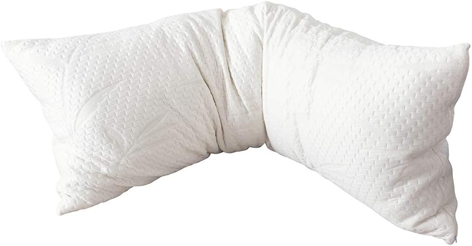 Decroom Full Body Pillow -Zipped Bamboo Cover-Breathable Cooling for Pregnancy and Long Side Sleeper-20 x 54 inch: Home & Kitchen