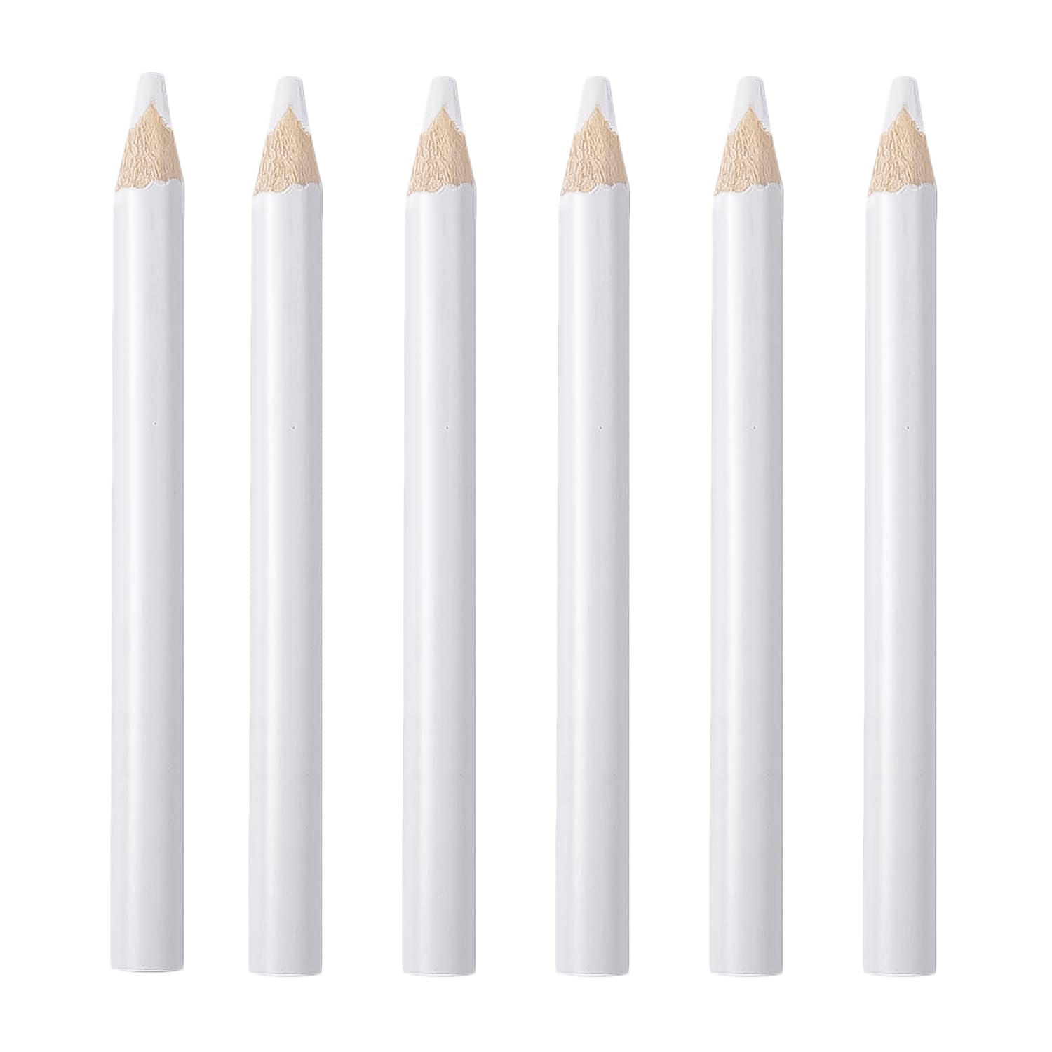 XNHIU 6pcs 2-in-1 Nail Whitening Pencils - White French DIY Nail Designs for Art Manicure Supplies
