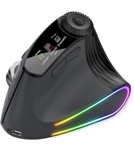 Amazon.com: ZLOT Vertical Gaming Mouse,Wired RGB Ergonomic USB