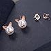 Cat Earrings Sterling Silver Freshewater Pearl Stud Earrings Cat Lover Gifts for Women