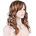 KeeWig Synthetic Strawberry Blonde Wig Wavy With Pale Blonde Highlights KATE #R29S