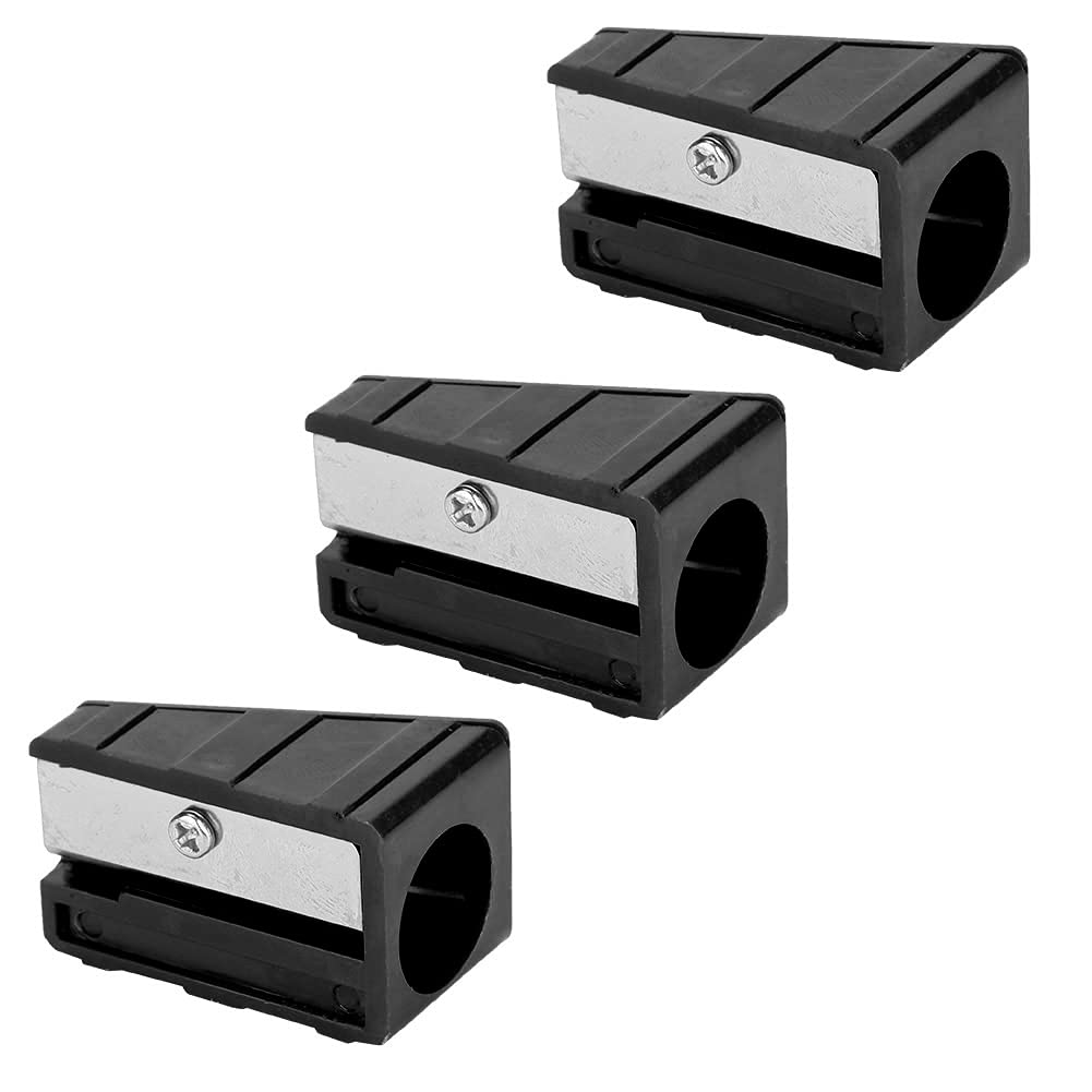 Fafeims 3Pcs Billiard Cue Tip Trimmer Mini Cue Tip Burnisher Pencil Sharpener Pool Cue Tip Repair Tool (Black)