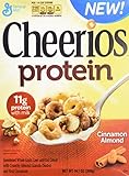 General Mills, Cheerios, Protein Cereal, Cinnamon Almond, 14.1oz Box (Pack of 4)
