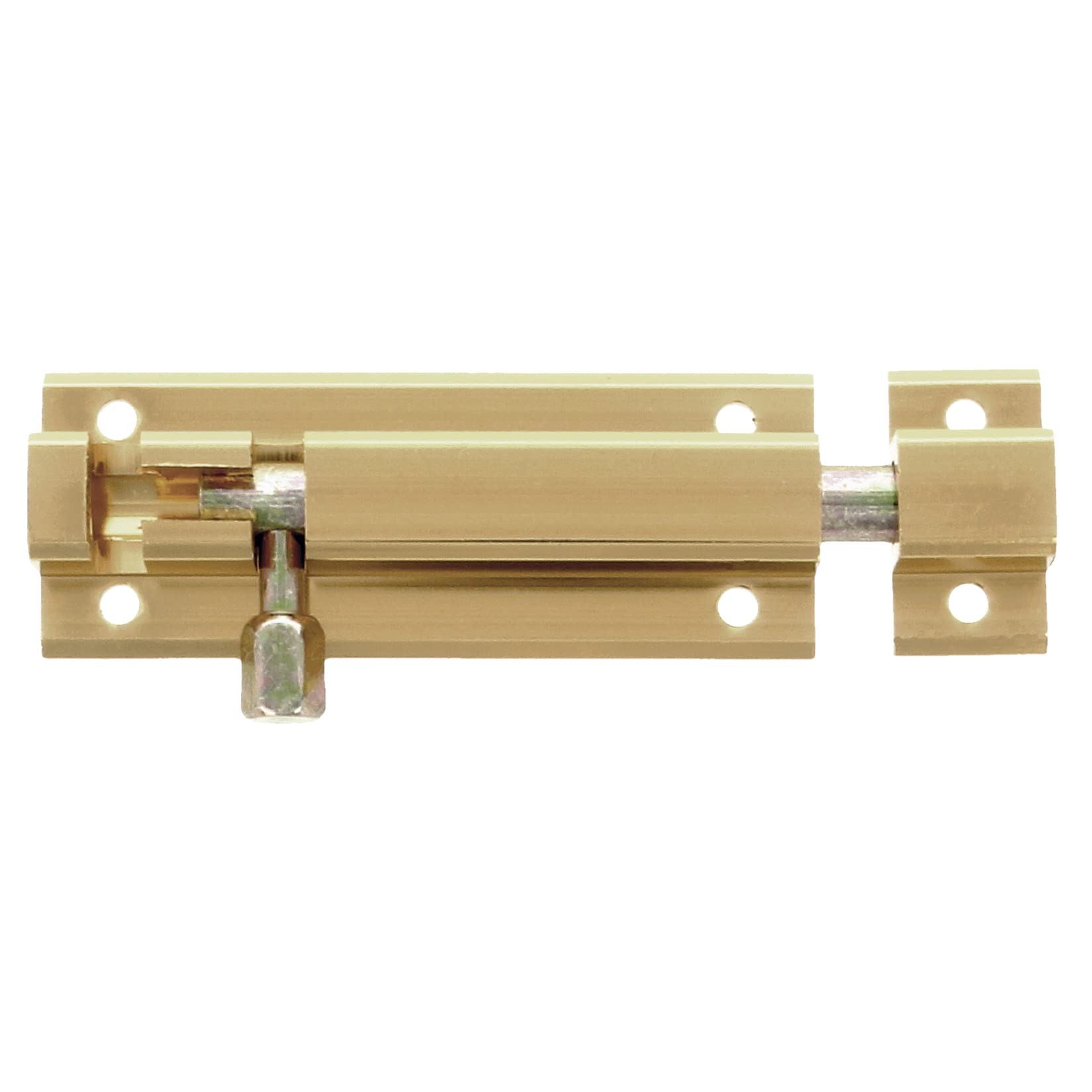 Amig - Aluminium Door Bolt | Bolt Bolt Mod. 500 | Door Lock for Doors and Windows | Screw-On Lock | Door Security Latch Inside, Gold, 60 mm, Aluminium — image 1
