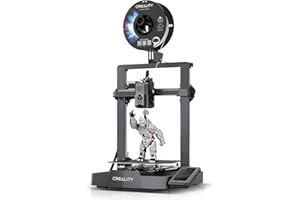 Official Creality Ender 3 V3 KE 3D Printer 500mm/s High-Speed Printing with Auto-Leveling, Self-Test 3D Printers Support 300℃ Printing Linear Rail on X-axis Double Fans Cooling 8.66*8.66*9.44 inch