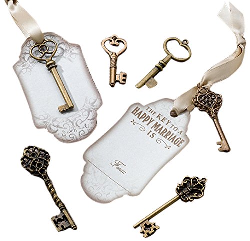 Lillian Rose Key Tags, Bronze, Set of 24