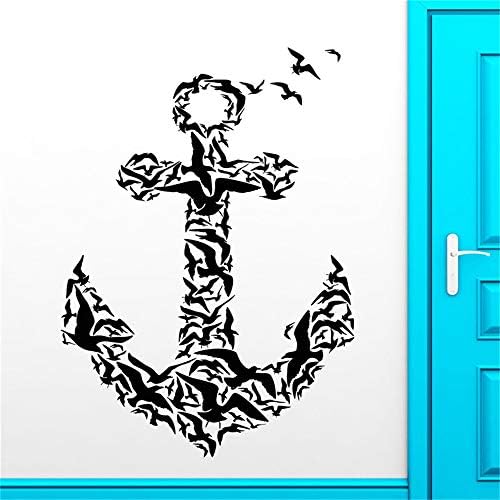 Wall Decal Sticker Art Mural Home Dcor Quote Anchor Birds Sea Nautical Marine Sailor Decor Boys Kids Rooms Design
