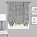 Buffalo Check Tier Pair Window Curtain Set - 58 Inch Width, 24 Inch Length - Black & White Plaid Drapes - Light Filtering Drapes for Kitchen, Bedroom, Living & Dining Room by Achim Home Decor