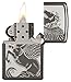 Zippo Pegasus Black Ice Pocket Lighter