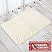 Flamingo P Waved Pattern Fieldcrest Luxury Bathroom Rug Memory Foam Anti-Slip Kitchen Mat Soft Absorbent Floor Bath with Non-Slip SBR Backing, 20 Inch by 32 Inch, Ivory