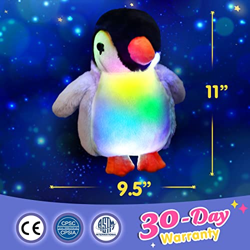 BSTAOFY Light up Penguin Stuffed Animal Glow Perky Adorable LED Floppy