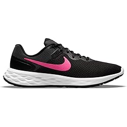 Nike Women's Race Running Shoe, Black Hyper Pink