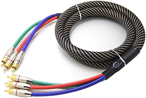 Guzi High End Performance DVD RCA Component Video Audio Cable Component Cable 1.5m