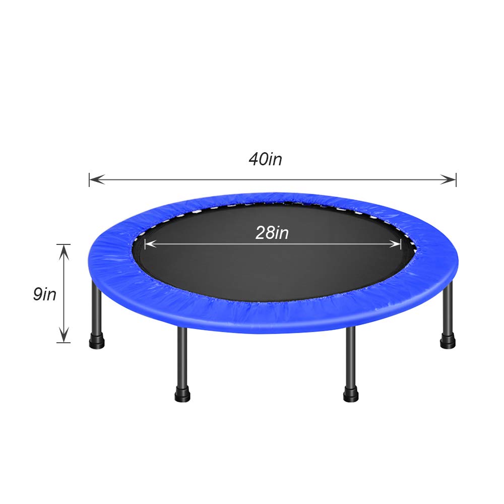 DlandHome Mini trampolín Fitness para Niños o Adultos Interior Cama elástica Resistencia