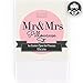Mr and Mrs Pillowcase Set, Mr and Mrs Pillows, Perfect & Unique Wedding Gift or Anniversary Gift - 100% Cotton 300 TC - by Ocean Drop Designs